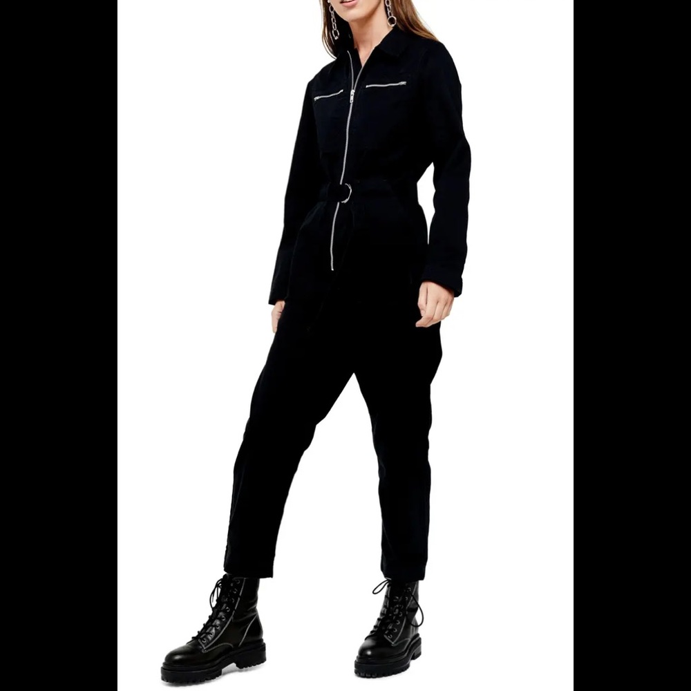 TopShop - Black Mabel Utility Jumpsuit